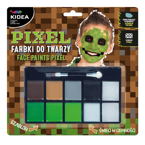 Farbki do twarzy zestaw Pixel Kidea