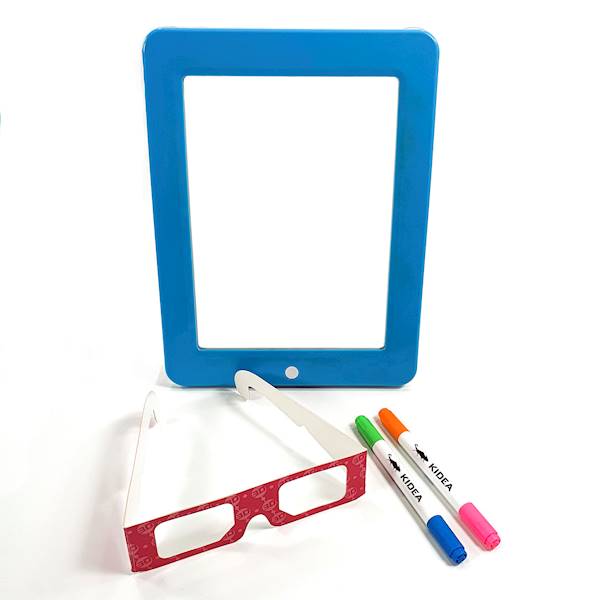 Magiczna neonowa tablica 3D led Kidea (niebieska)