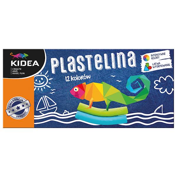 Plastelina 12 kol. Kidea
