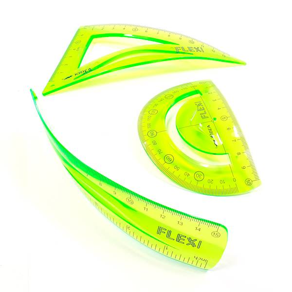 Zestaw geometryczny Flexi 15 cm 3 elementowy Kidea