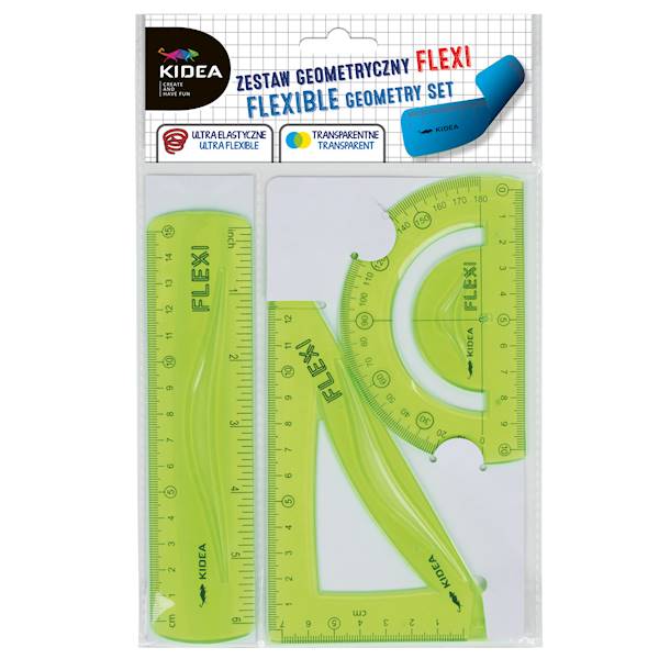 Zestaw geometryczny Flexi 15 cm 3 elementowy Kidea