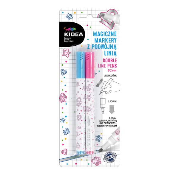 Marker z podwójną linią Kidea
