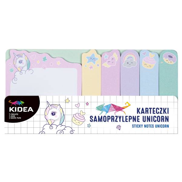 Karteczki samoprzylepne unicorn Kidea