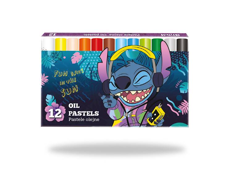 Pastele olejne 12 kolorów Stitch