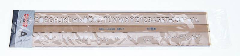Szablon cyfrowo-literowy Koh-I-Noor 70mm