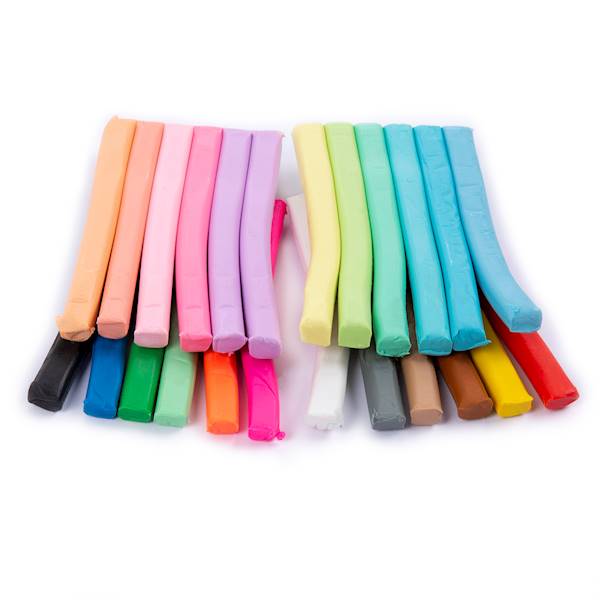 Plastelina pastelowa 24 kolory Kidea