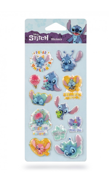 Naklejki wypukłe Stitch 12 szt.