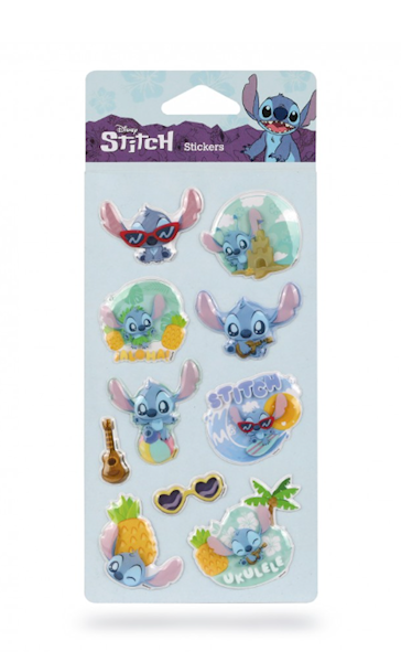 Naklejki wypukłe Stitch 10 szt.