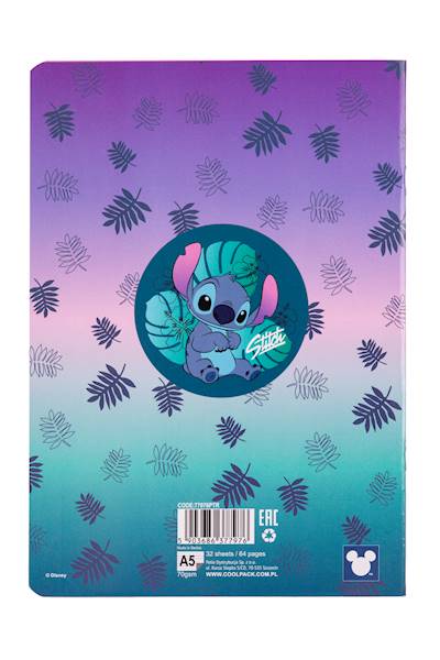 Zeszyt A5/32 3 linie kolorowe Stitch