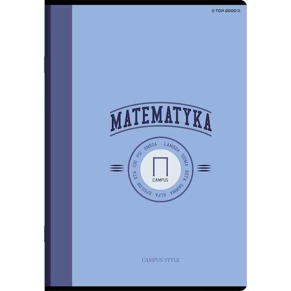 Zeszyt A5/60k kratka TOP-2000 Matematyka