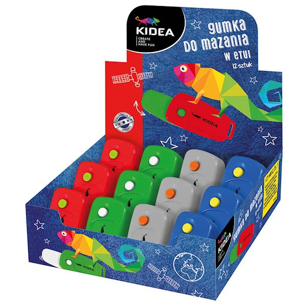 Gumka do mazania w etui Kidea