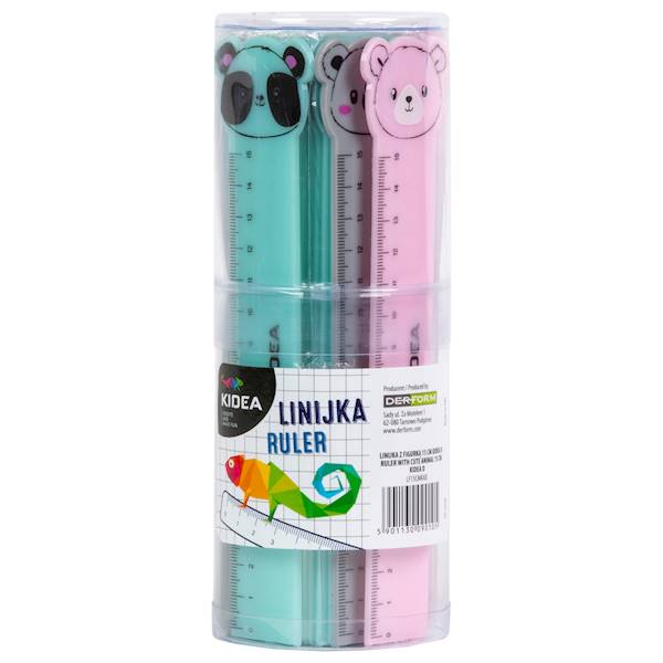 Linijka z figurką 15cm Kidea