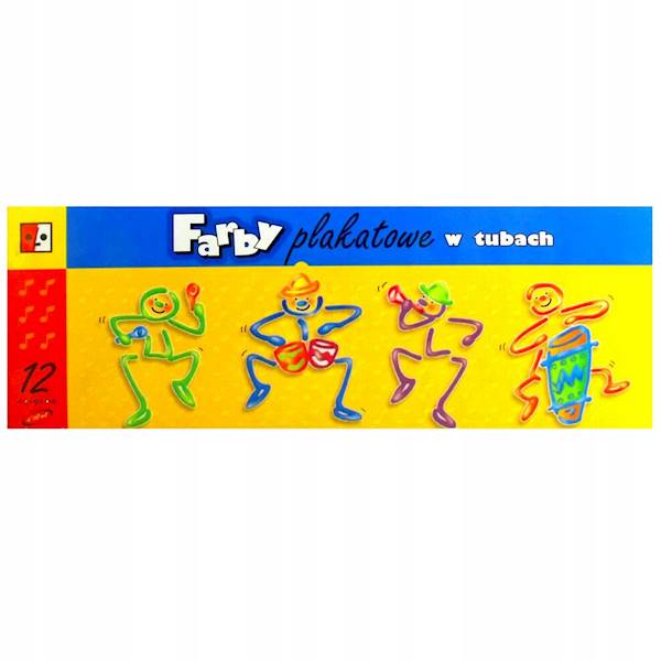 Farby plakatowe w tubach 12 kol. JEDNOŚĆ