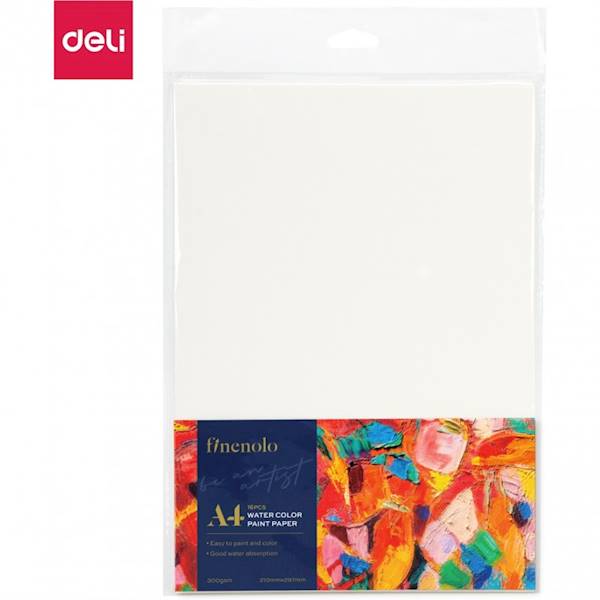 Papier akwarelowy Deli Finenolo A4 300g 16 szt. 