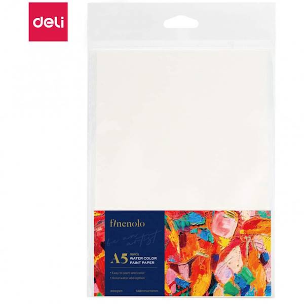 Papier akwarelowy Deli Finenolo A5 300g 16 szt. 