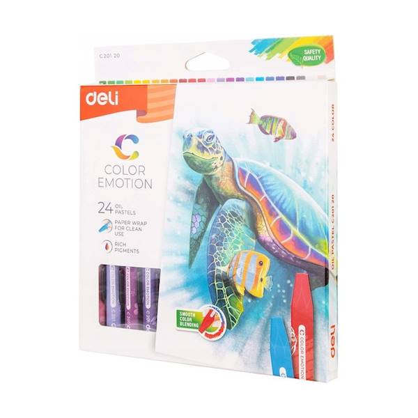 Pastele olejne Deli 24 kolory
