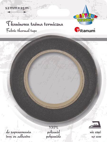 Tkaninowa taśma termiczna Titanum czarna