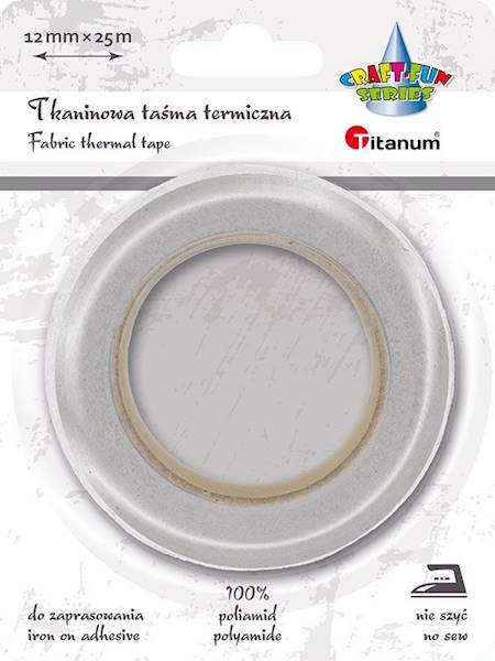 Tkaninowa taśma termiczna Titanum biała