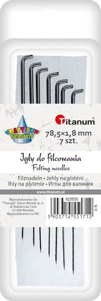 Igły do filcowania Titanum 7 sztuk