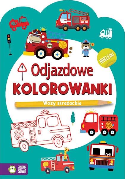 Książeczka Odjazdowe kolorowanki Wozy strażackie