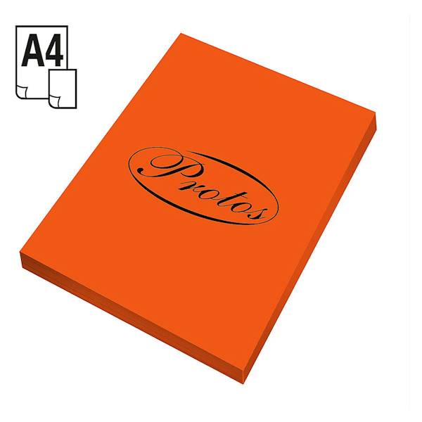 Papier ksero A4 Protos 80g pomarańczowy 