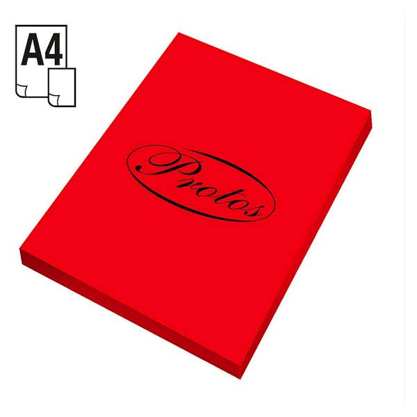 Papier ksero A4 Protos 80g czerwony 
