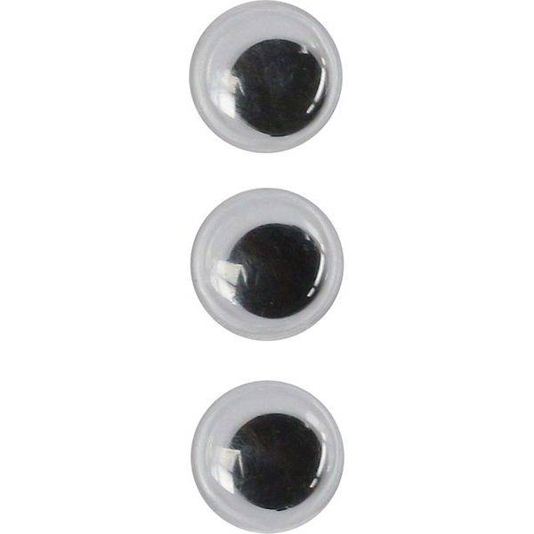 Ruchome oczy samoprzylepne Titanum 12mm 30 szt.