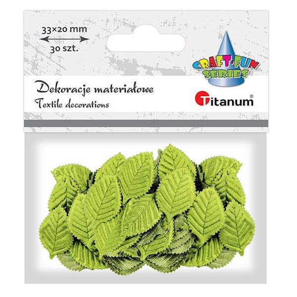 Dekoracje materiałowe Titanum 30 szt. liście