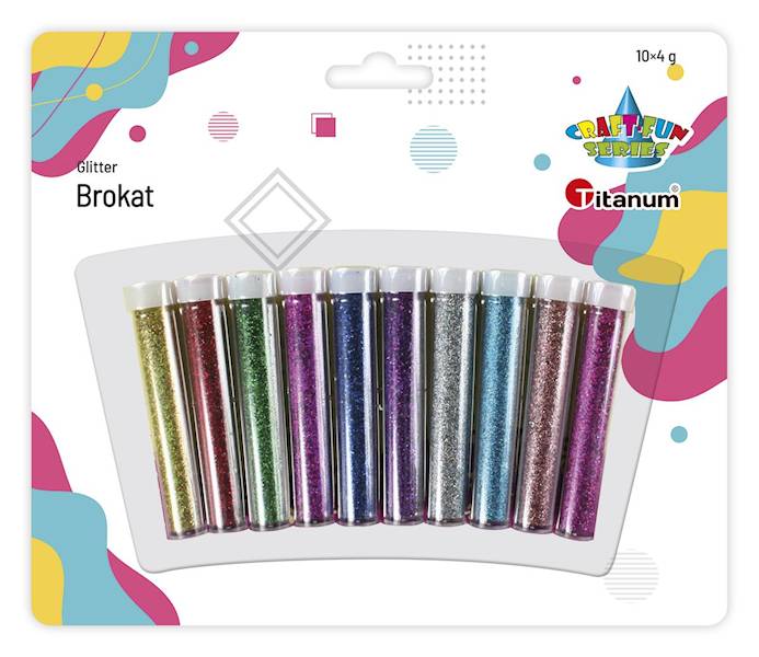 Brokat Titanum 10 kolorów x 4g 