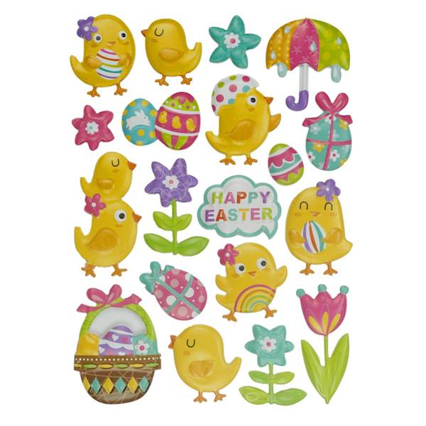 Naklejki wypukłe Titanum wielkanocne Happy Easter