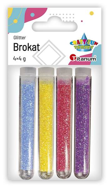 Brokat Titanum 4 kolory x 4g w fiolkach