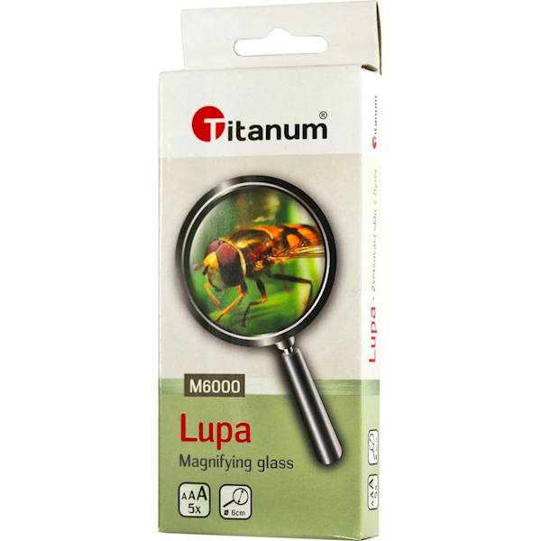 Lupa szkolna Titanum 6 cm powiększenie 5-krotne