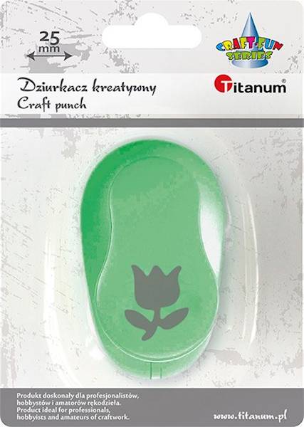 Dziurkacz ozdobny Titanum 25mm tulipan