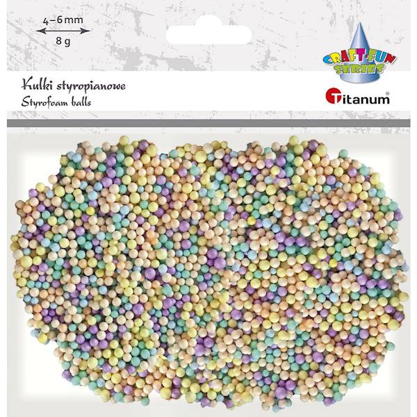 Kulki styropianowe Titanum 8g mix kolorów