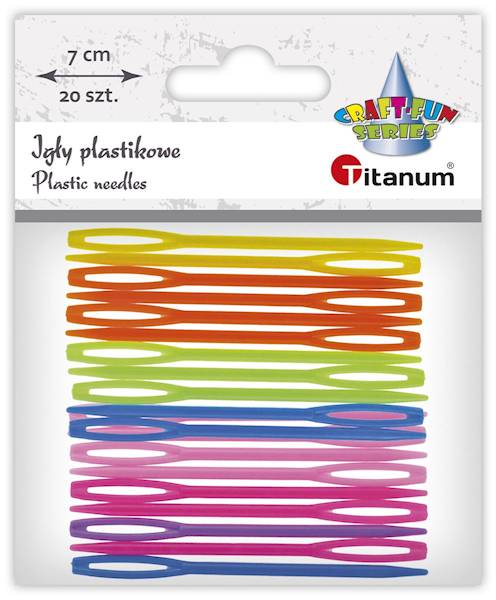 Igły plastikowe Titanum 70mm 20 szt. 