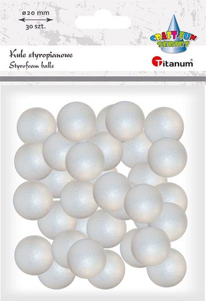 Kule styropianowe Titnum 30 szt. 20mm