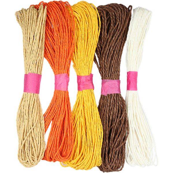 Sznurek z rafii Titanum 5 szt. 2mm x 15m 