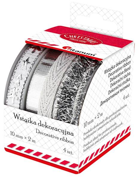 Wstążka dekoracyjna Titanum 4 szt. 10mm x 2m