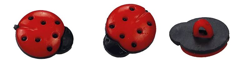 Guziki Titanum 20 szt. plastikowe biedronki
