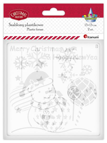 Szablony platiskowe Titanum 2 szt. świąteczne