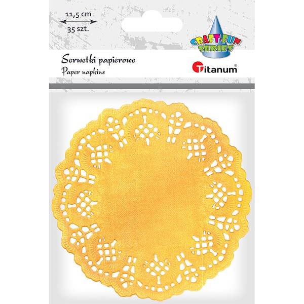 Serwetki papierowe Titanum 35 szt. żółte