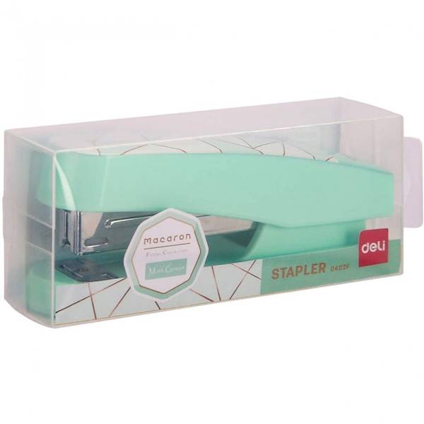 Zszywacz DELI Macaron zielony, do 25 kartek