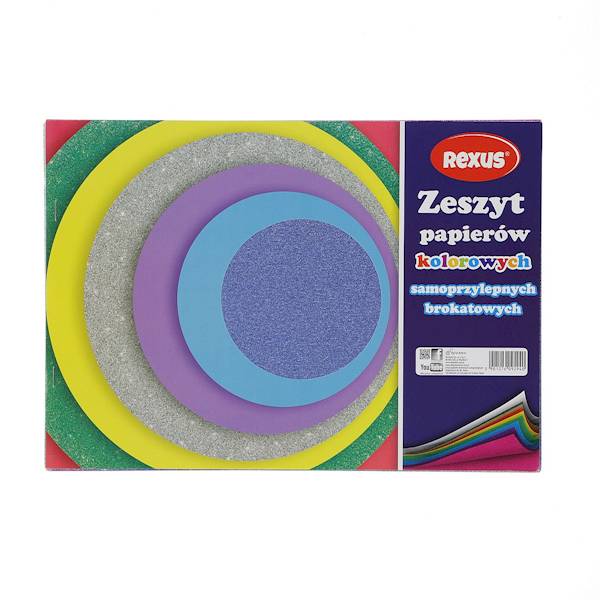 Zeszyt papierów brokatowych samoprzyl. A4 Beniamin