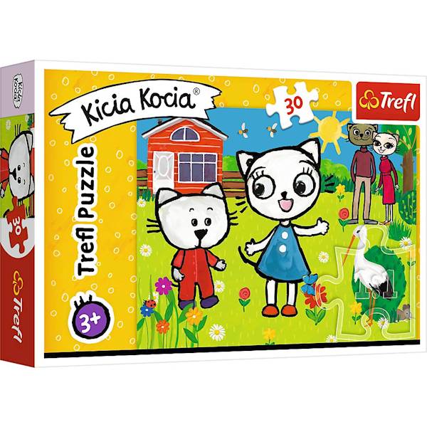 Puzzle Trefl Przygody Kici Koci 30 el.