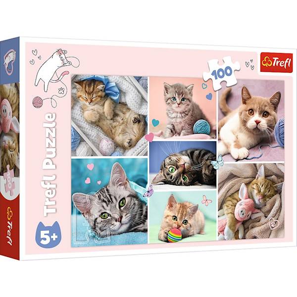 Puzzle Trefl W kocim świecie 100 el.