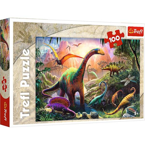 Puzzle Trefl Świat dinozaurów 100 el.