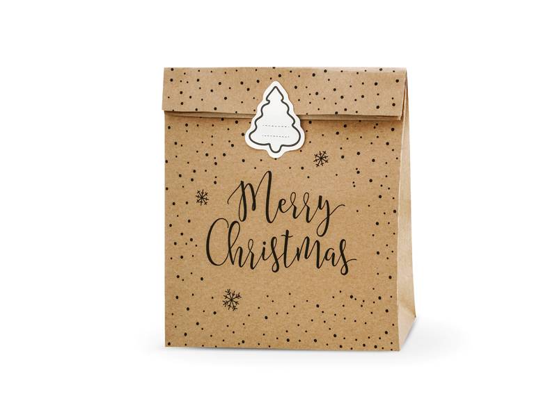 Torebki na prezenty Partydeco Merry Christmas 3szt