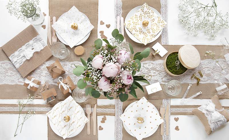 Klamerki drewniane Partydeco 20 szt. naturalne