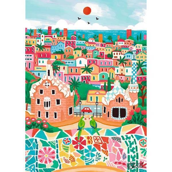 Puzzle Trefl Art Barcelona Hiszpania 1000 el. 