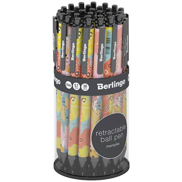 Długopis aut. Berlingo Memphis niebieski 0,7mm
